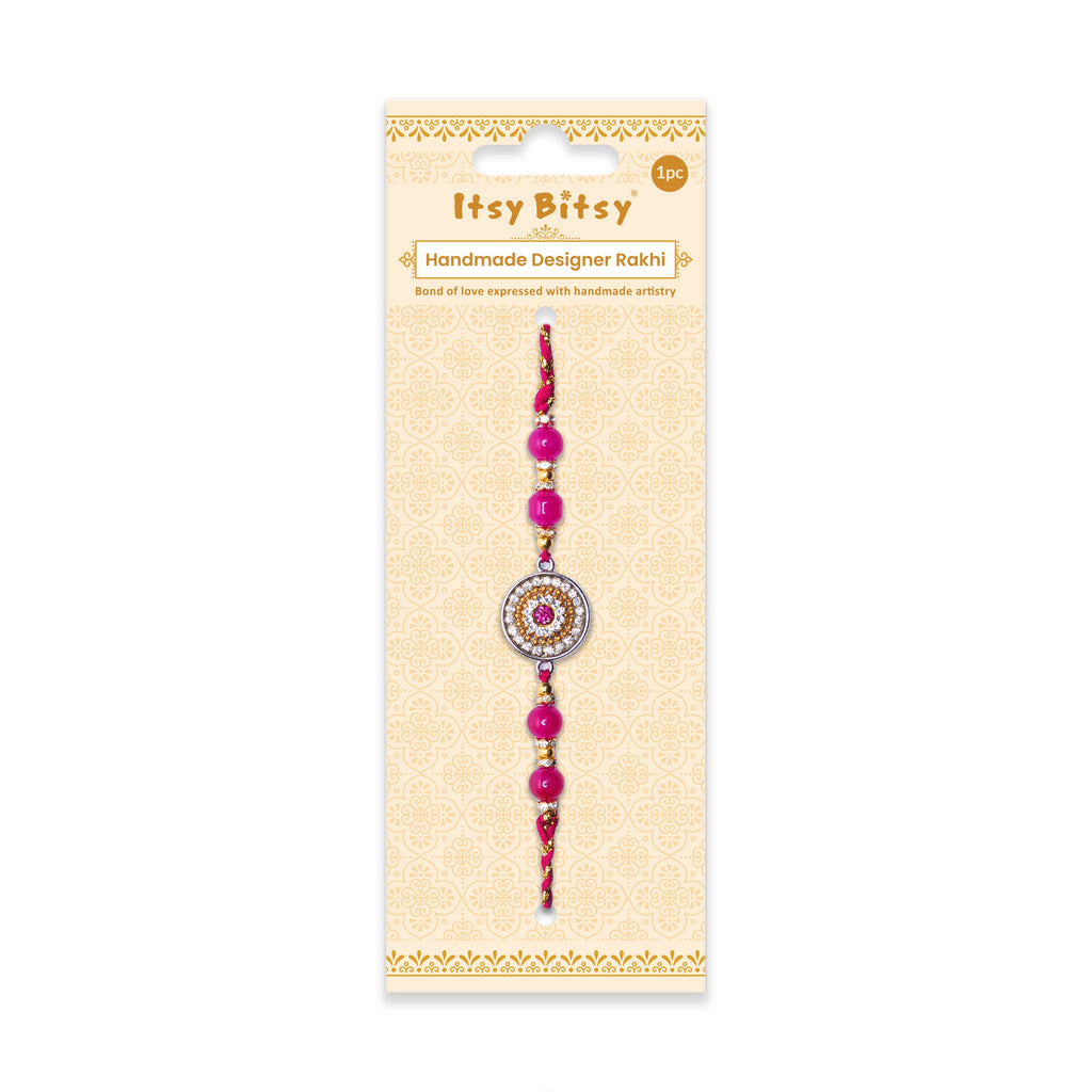 Handmade Rakhi - Magenta Glamour 1pc