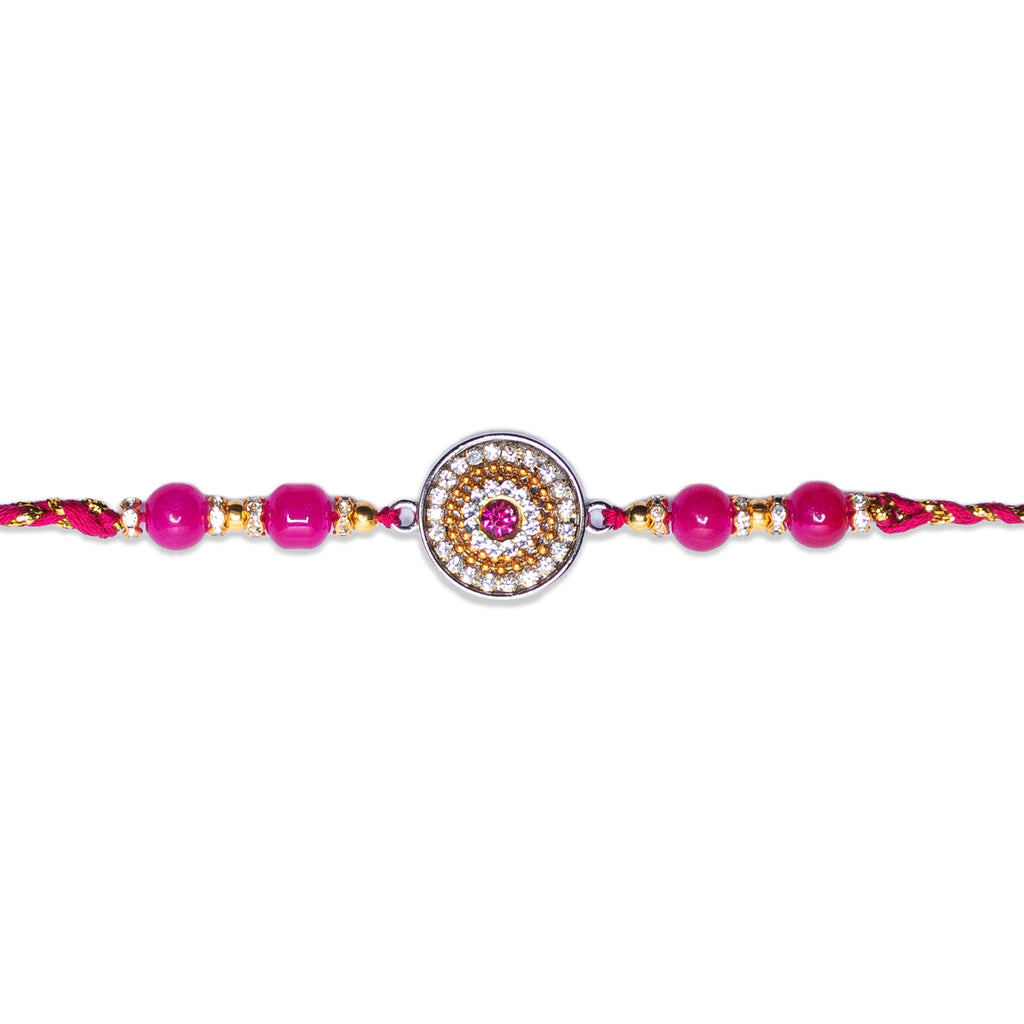 Handmade Rakhi - Magenta Glamour 1pc