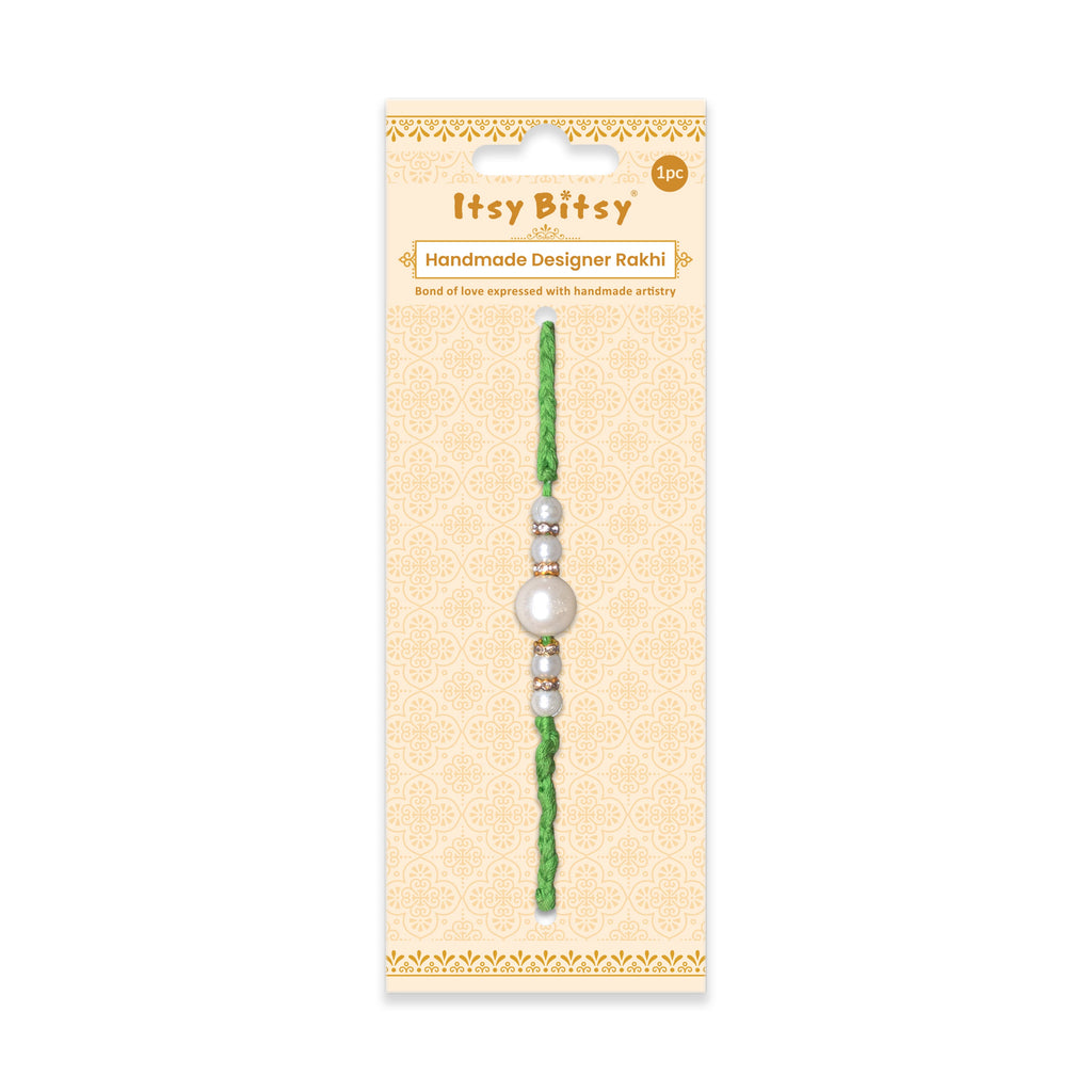 Handmade Rakhi - Pearly ties 
1pc