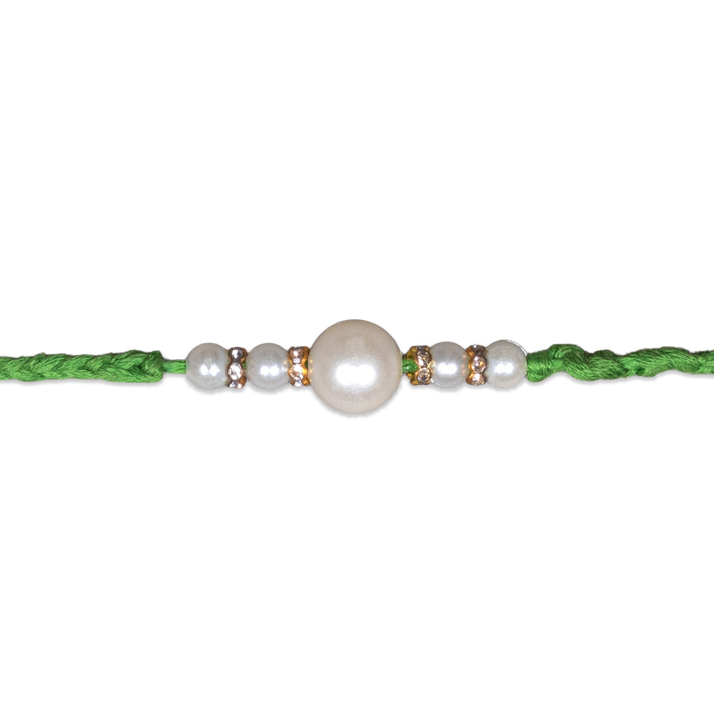 Handmade Rakhi - Pearly ties 
1pc