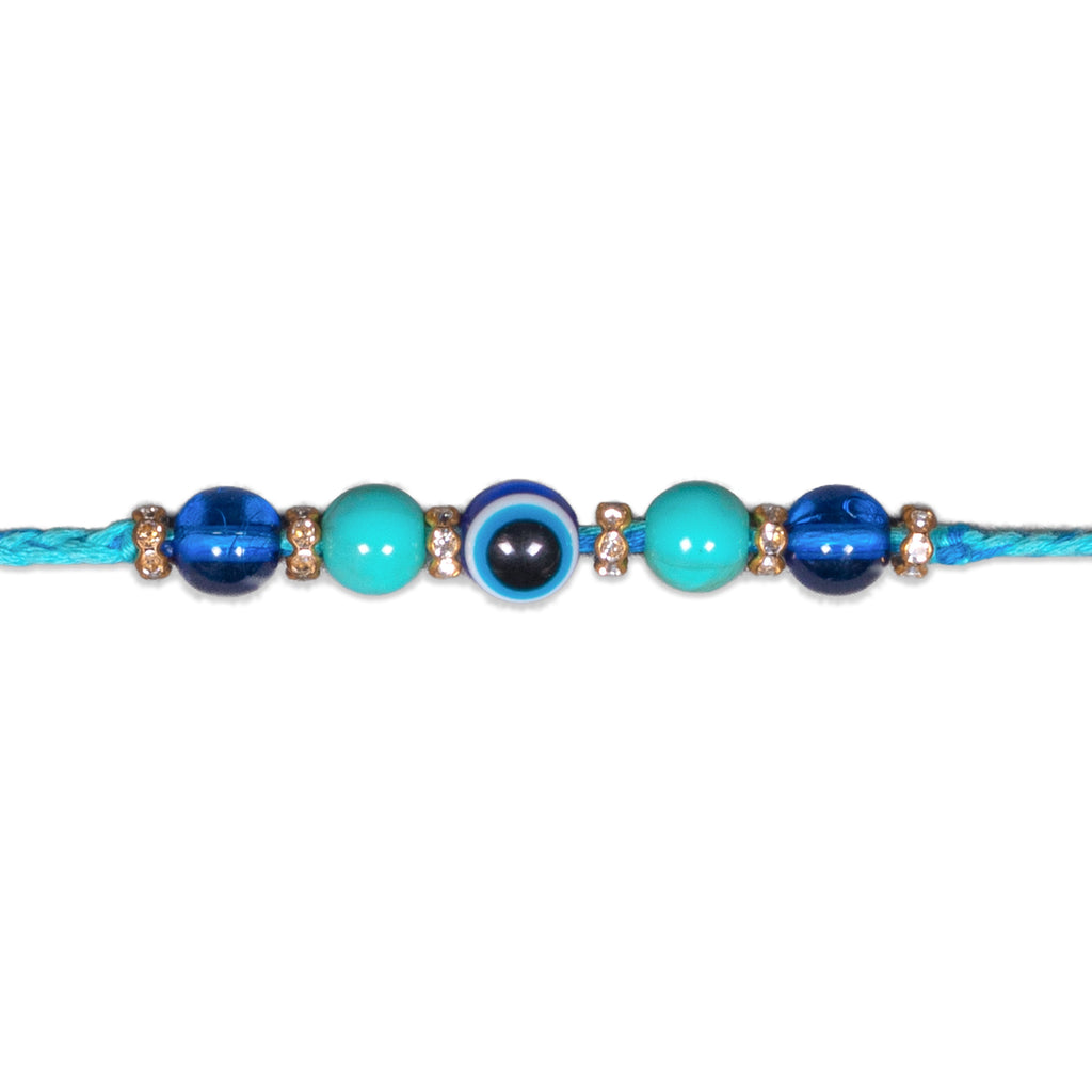 Handmade Rakhi - Aqua Ties 1pc
