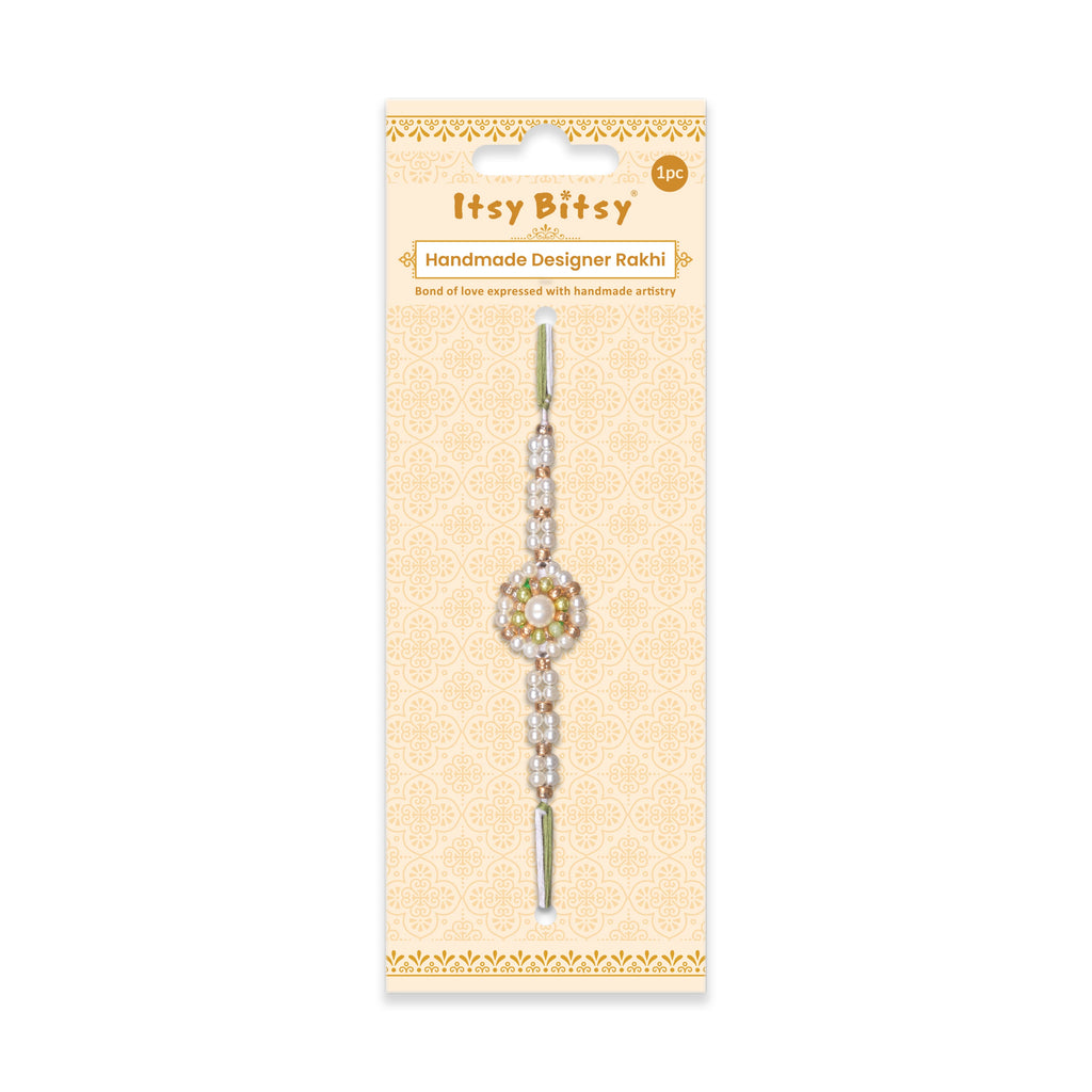 Handmade Rakhi - Pearl Beauty 1pc