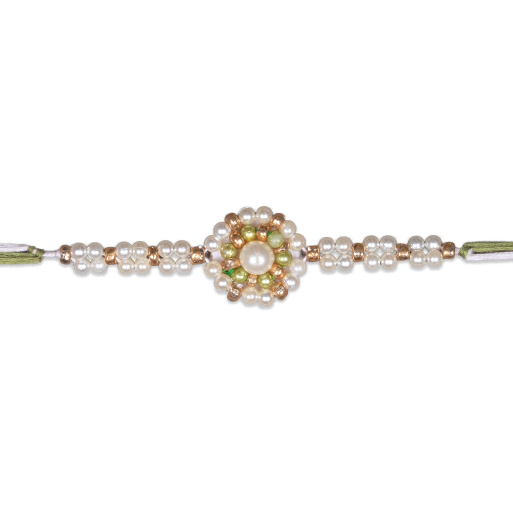Handmade Rakhi - Pearl Beauty 1pc