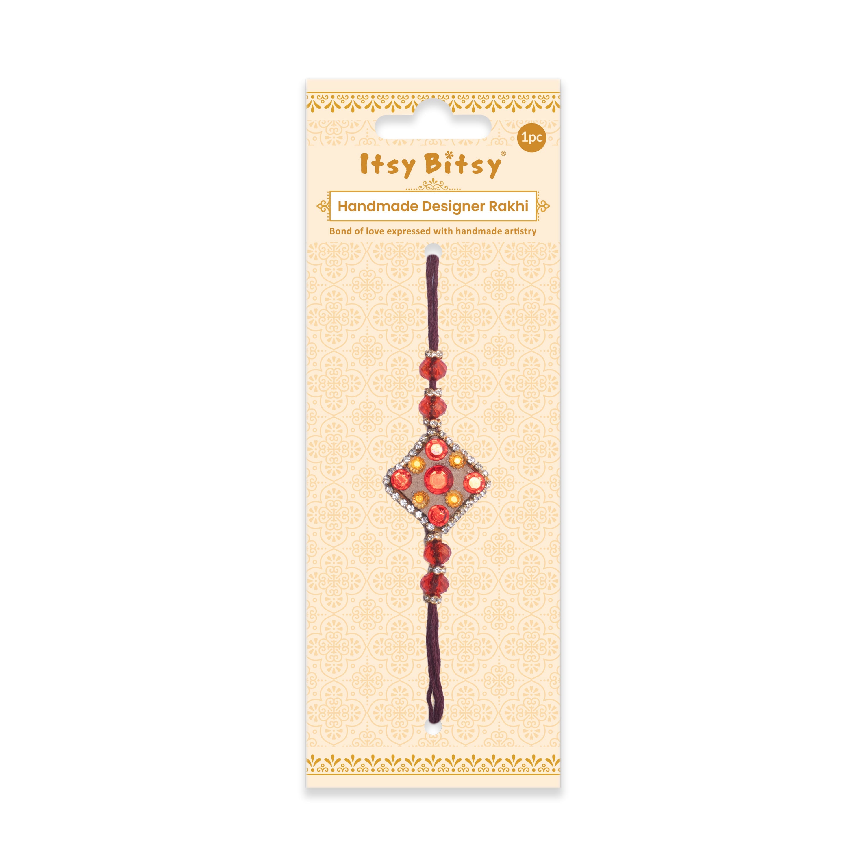 Handmade Rakhi - Jewel Glory 
1 pc