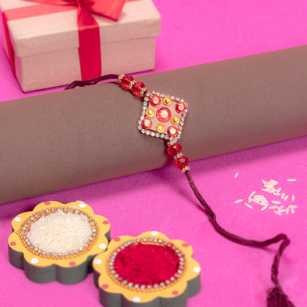 Handmade Rakhi - Jewel Glory 
1 pc
