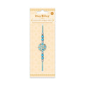 Handmade Rakhi - Turquoise Treasure 1 pc