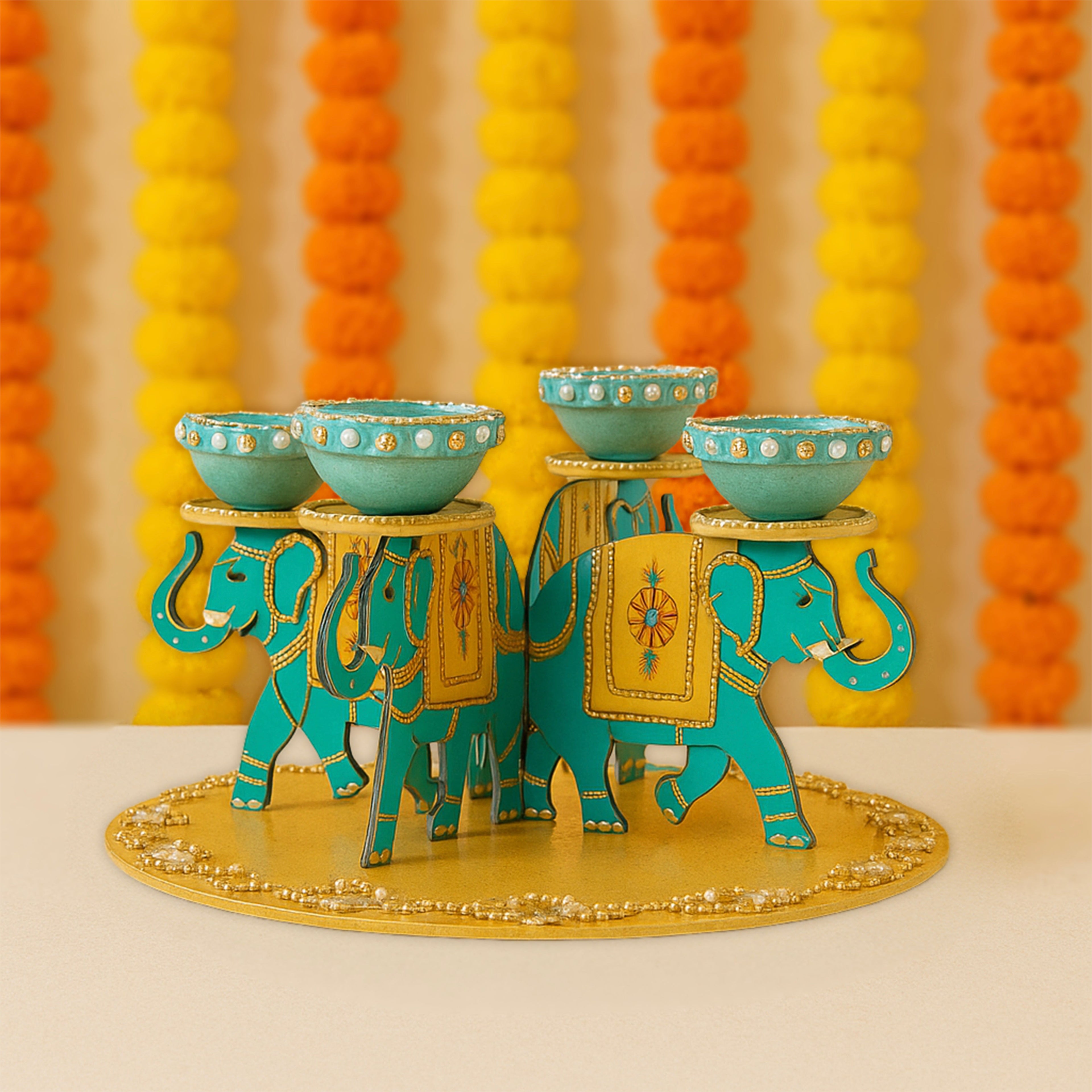 DIY Paint and Decorate Ethnic Diya Holder Box