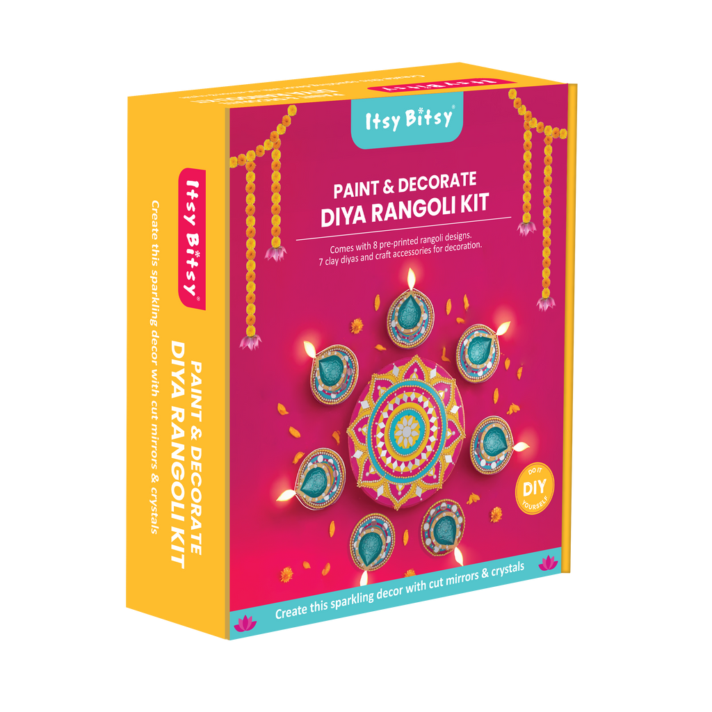 DIY Paint and Decorate Diya Rangoli Box