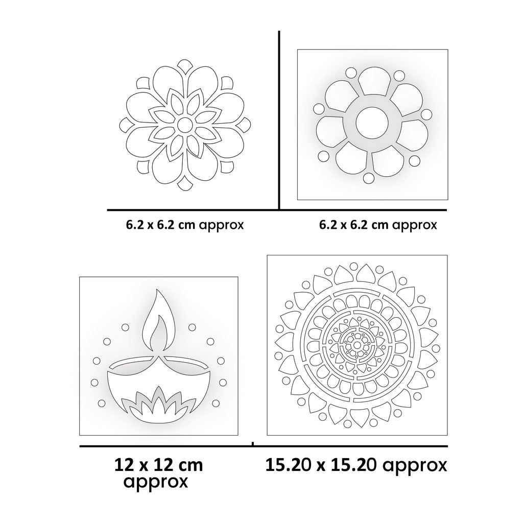 DIY Quick & Easy Rangoli Stencil Box