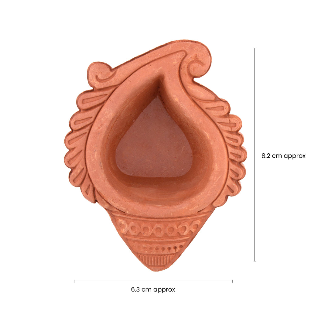 Handmade Terracotta Diya Shell 1pc