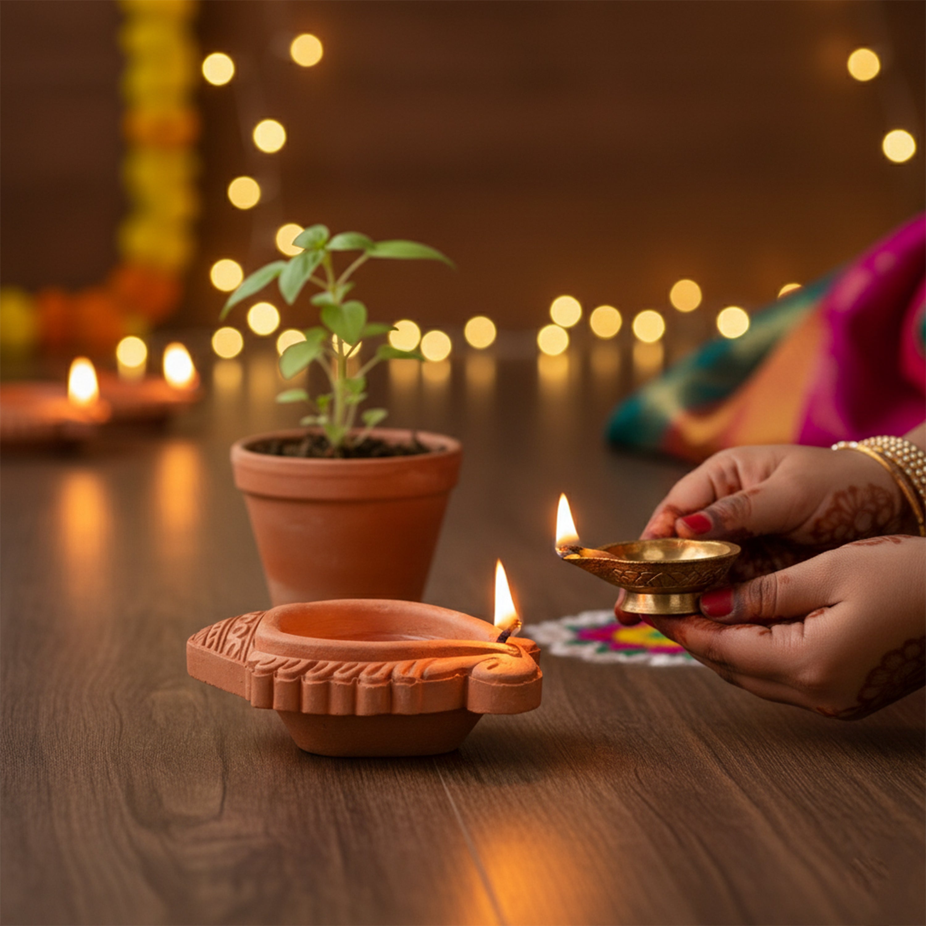 Handmade Terracotta Diya Shell 1pc