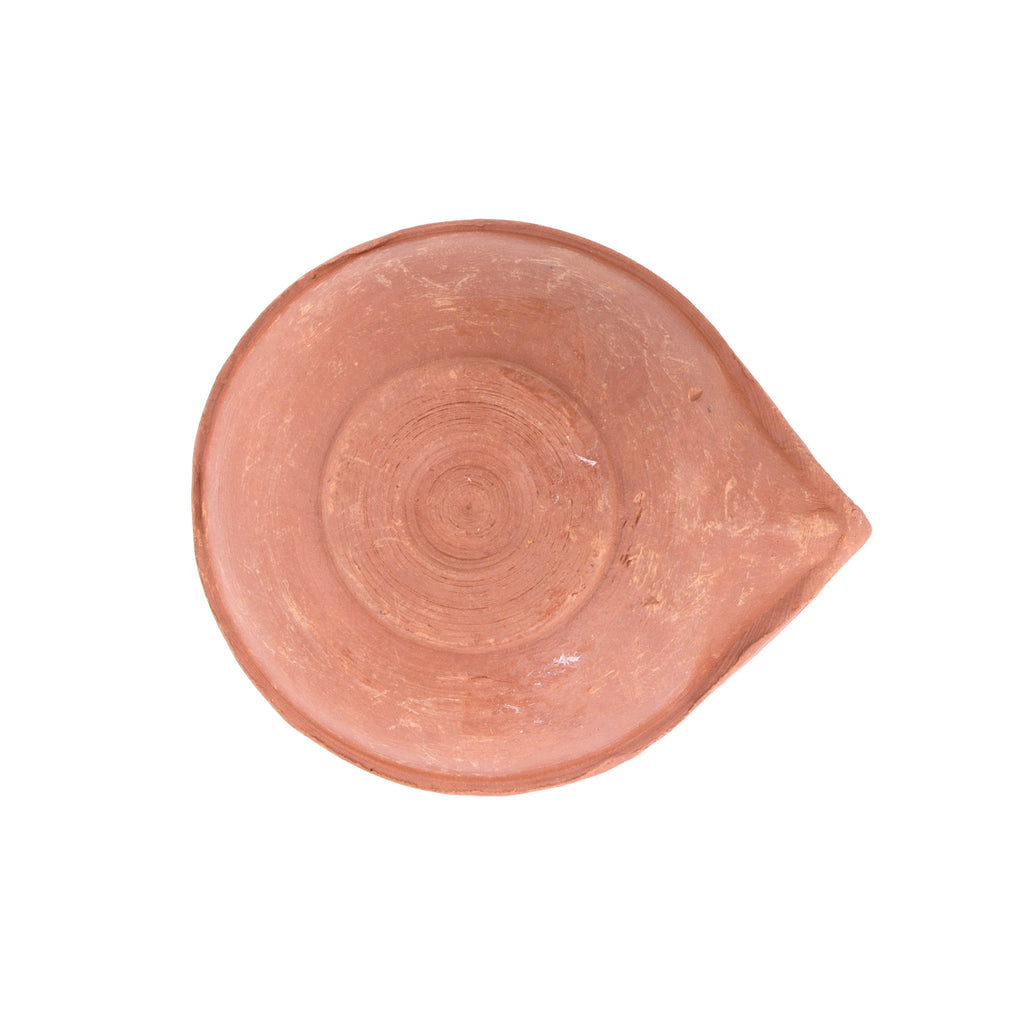 Handmade Terracotta Diya Medium Border 1pc