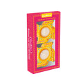 Decorated Terracotta Diya With Wax Swastika 2pc Box (Wax Filled)