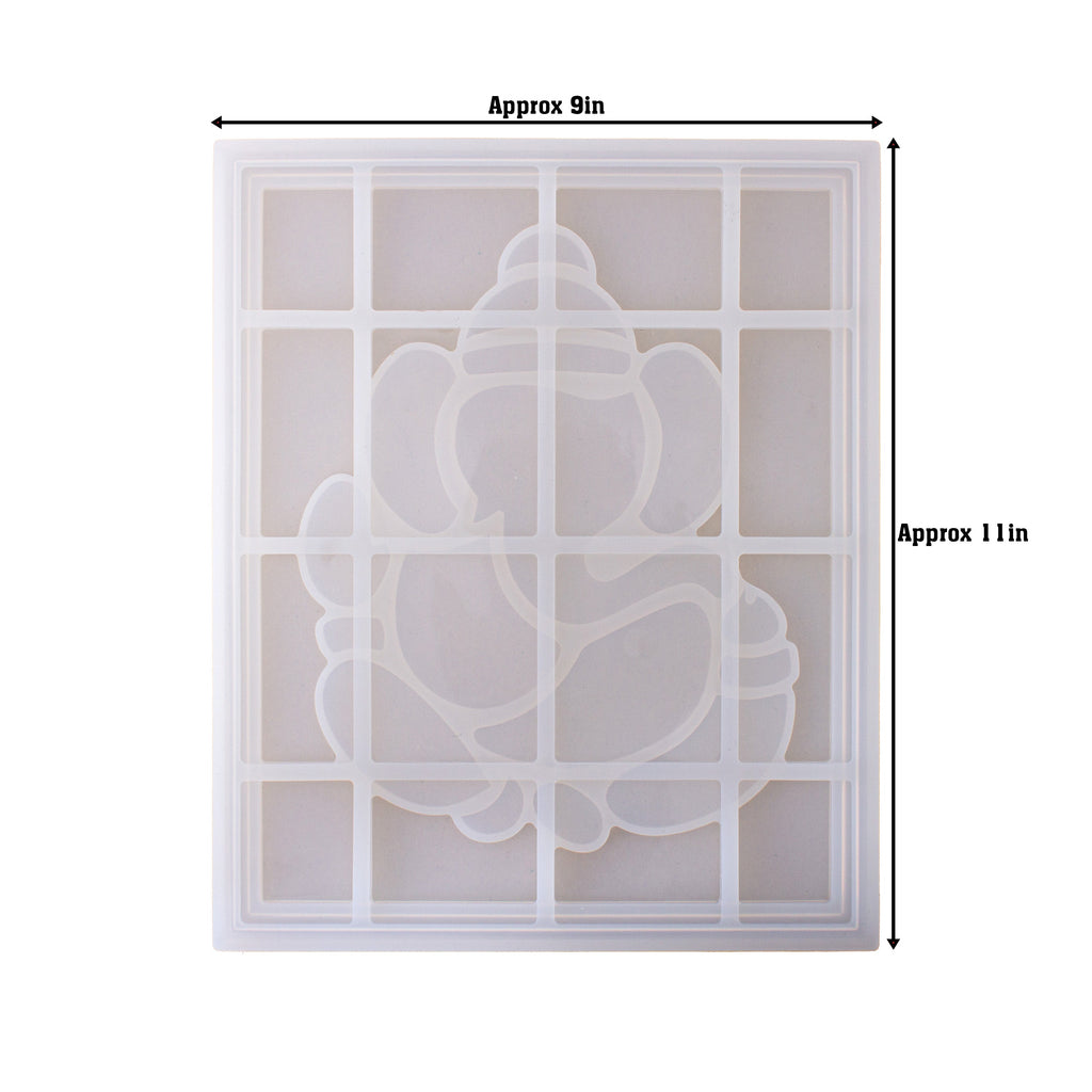 Silicone Mould Ganesha Frame L10.7 X W8.4inch 1pc