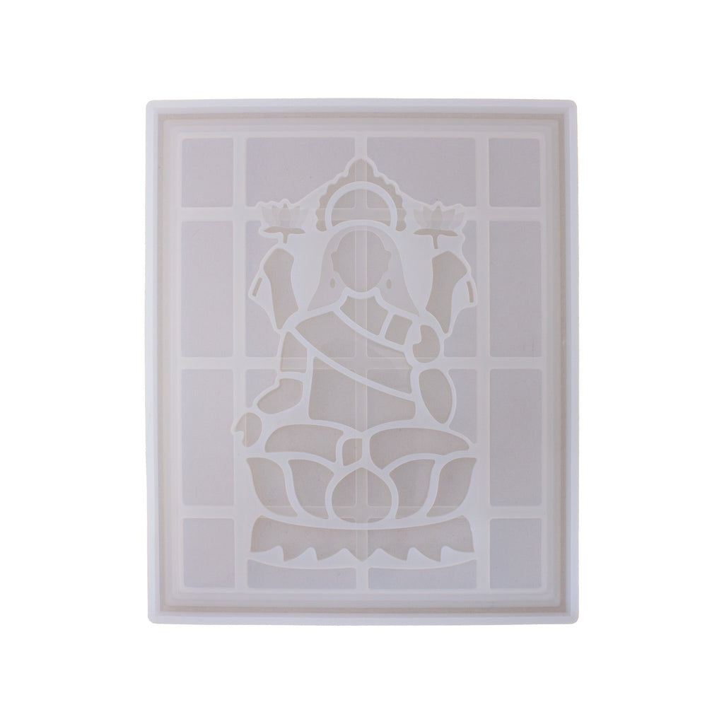 Silicone Mould Goddess Lakshmi Frame L10.6 X W8.6inch 1pc
