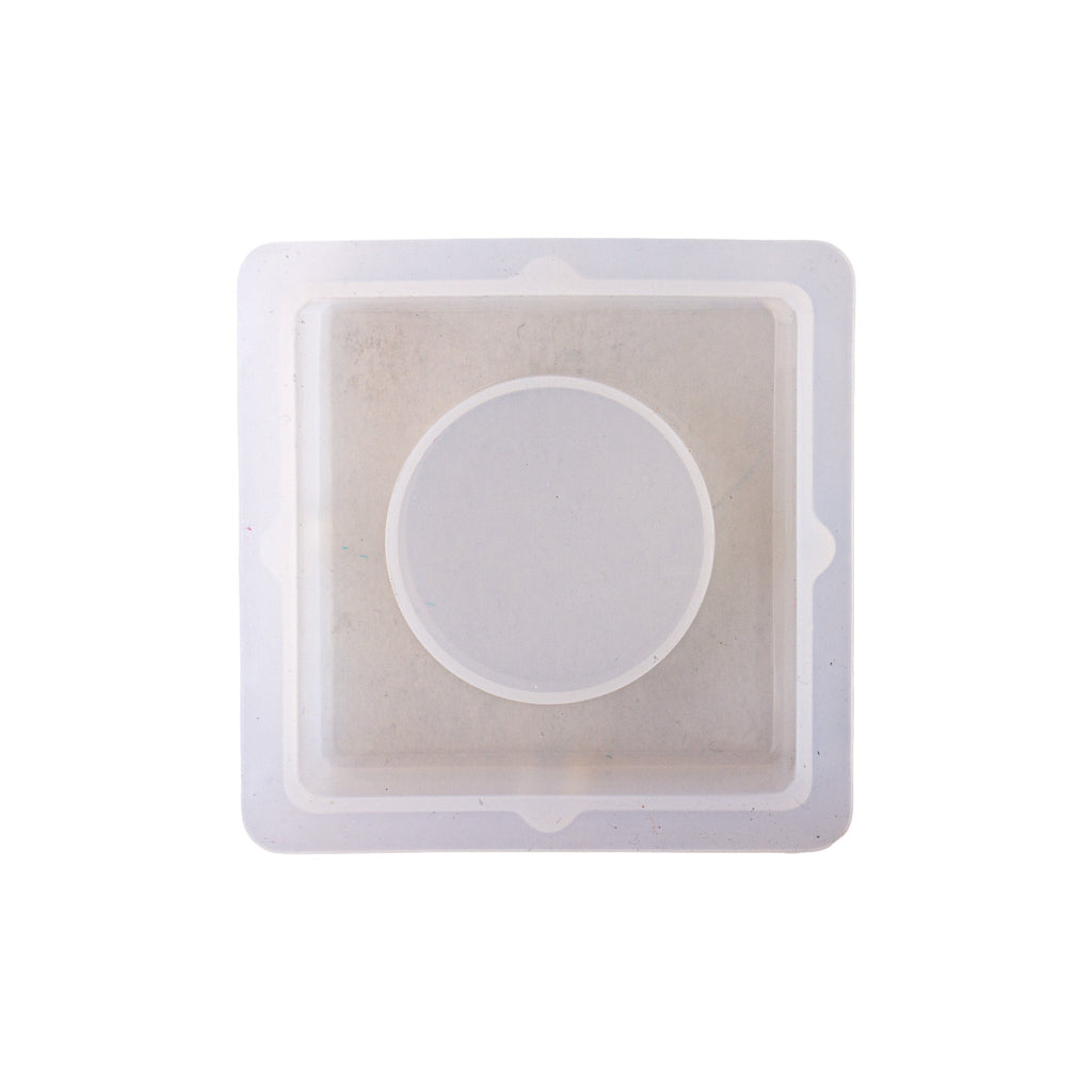 Silicone Mould Tea Light Holder Square L2.36 X W2.36inch 1pc