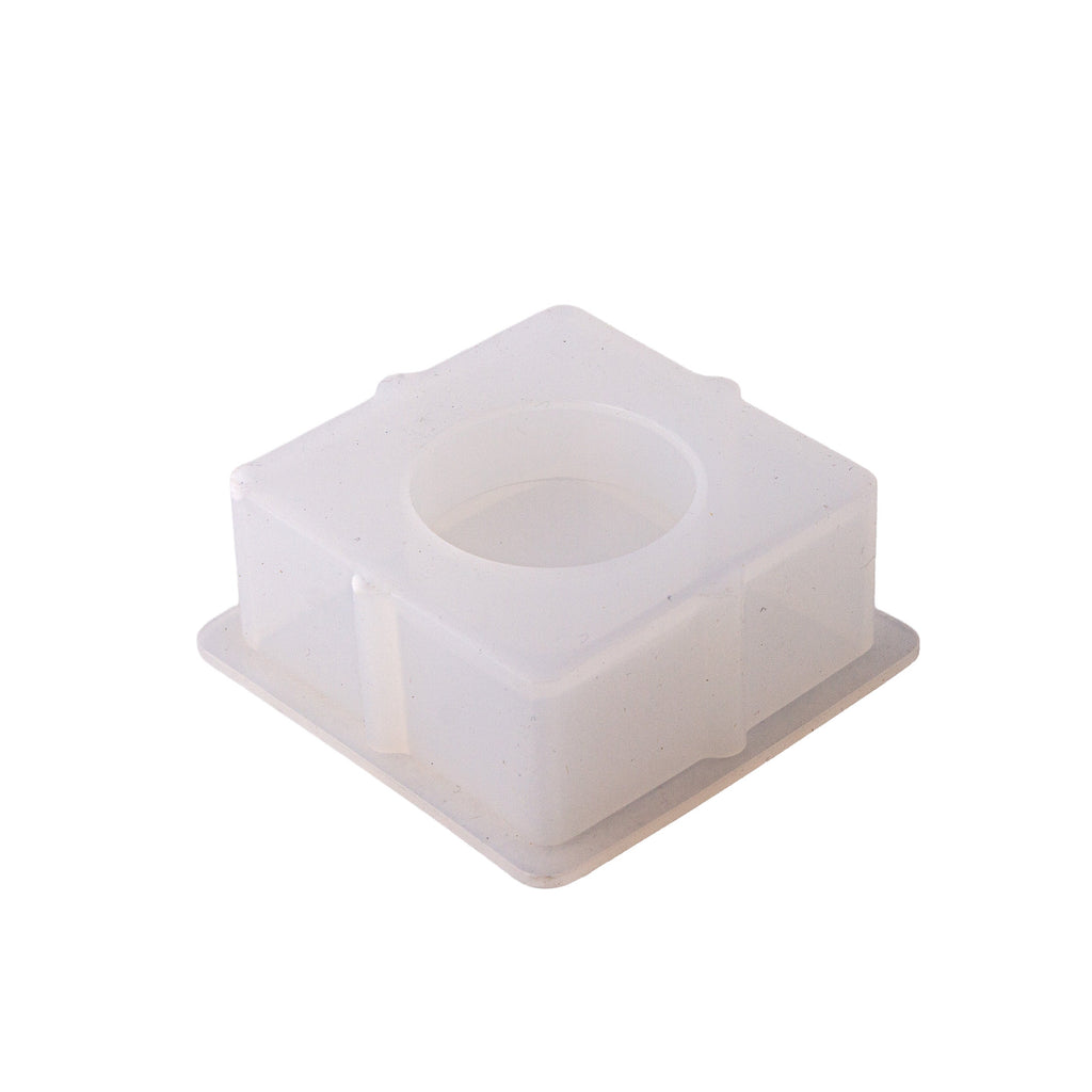 Silicone Mould Tea Light Holder Square L2.36 X W2.36inch 1pc