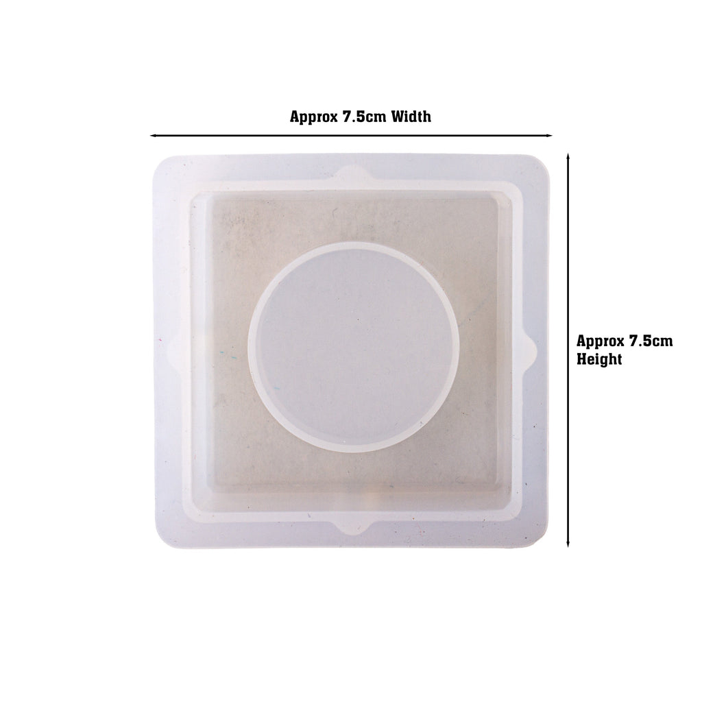 Silicone Mould Tea Light Holder Square L2.36 X W2.36inch 1pc