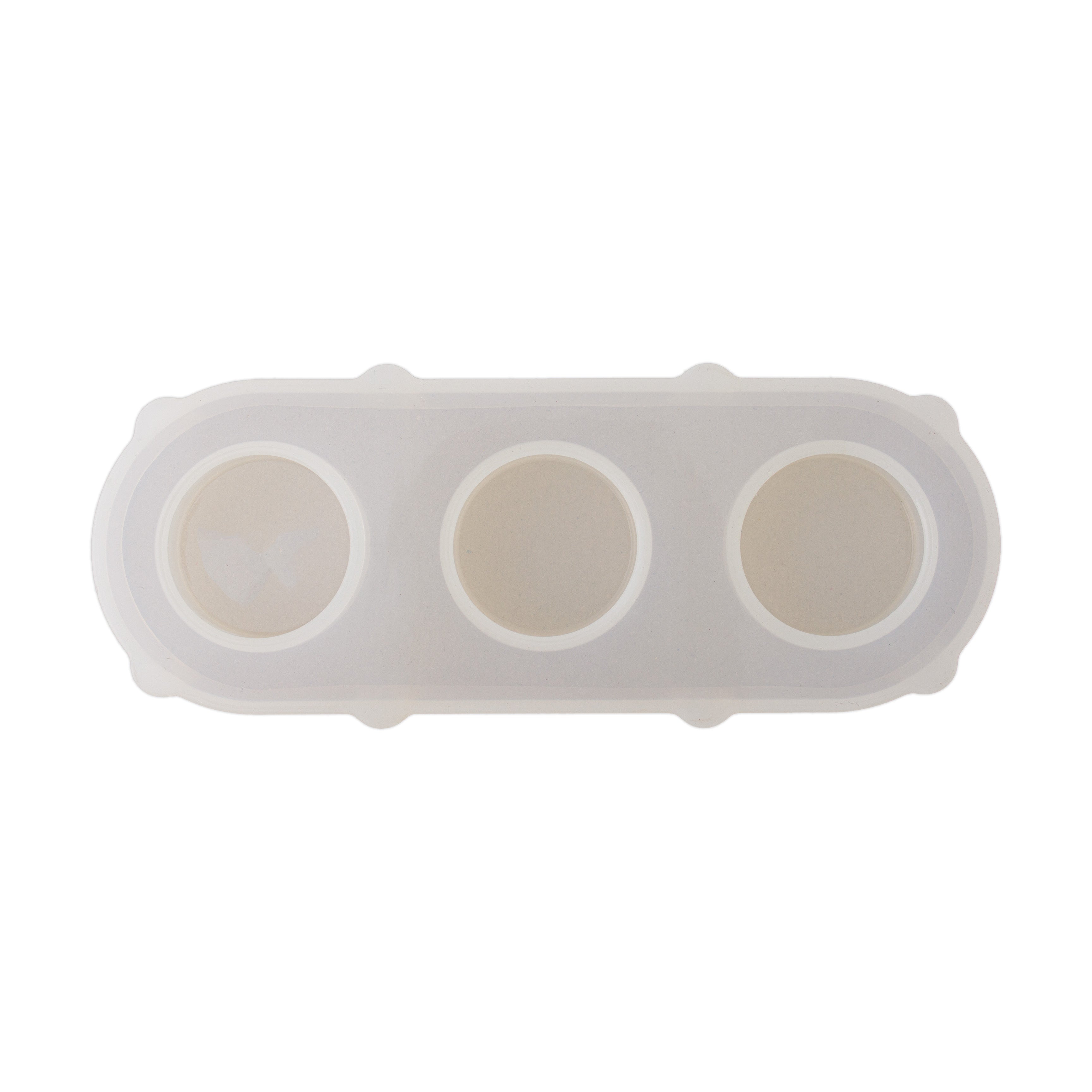 Silicone Mould 3-in 1 Tea Light Holder Oval L2.36 X 6.69cm 1pc