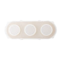 Silicone Mould 3-in 1 Tea Light Holder Oval L2.36 X 6.69cm 1pc