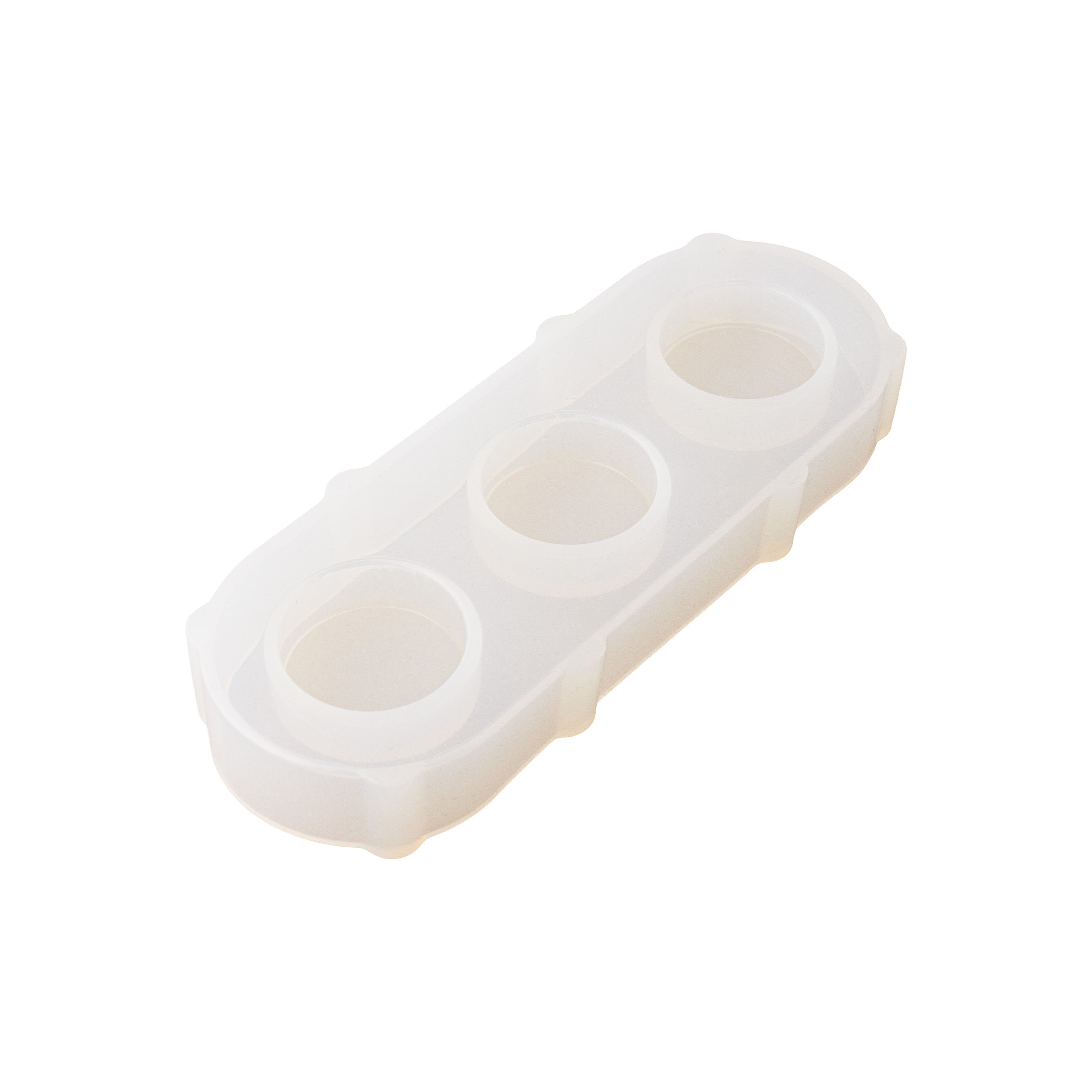 Silicone Mould 3-in 1 Tea Light Holder Oval L2.36 X 6.69cm 1pc