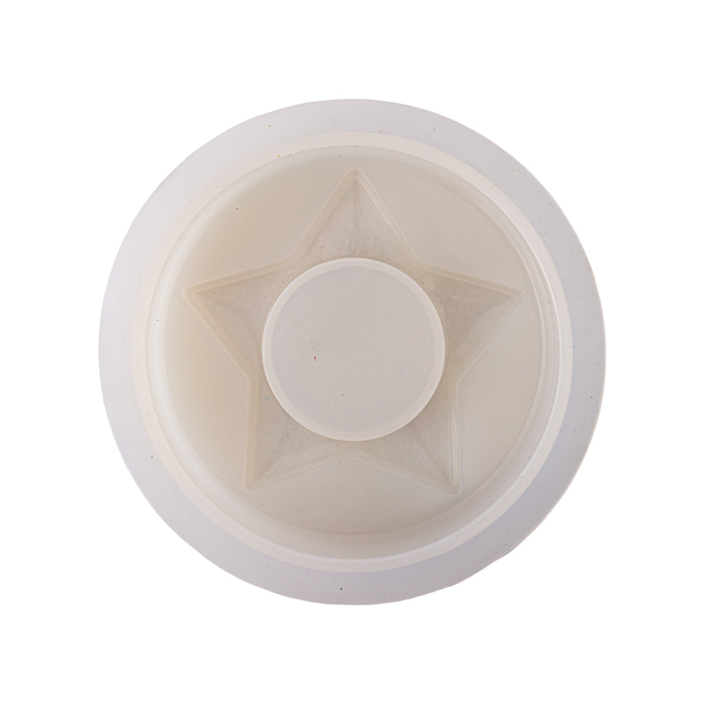 Silicone Mould Tea Light Holder Star 8.9cm Dia 1pc