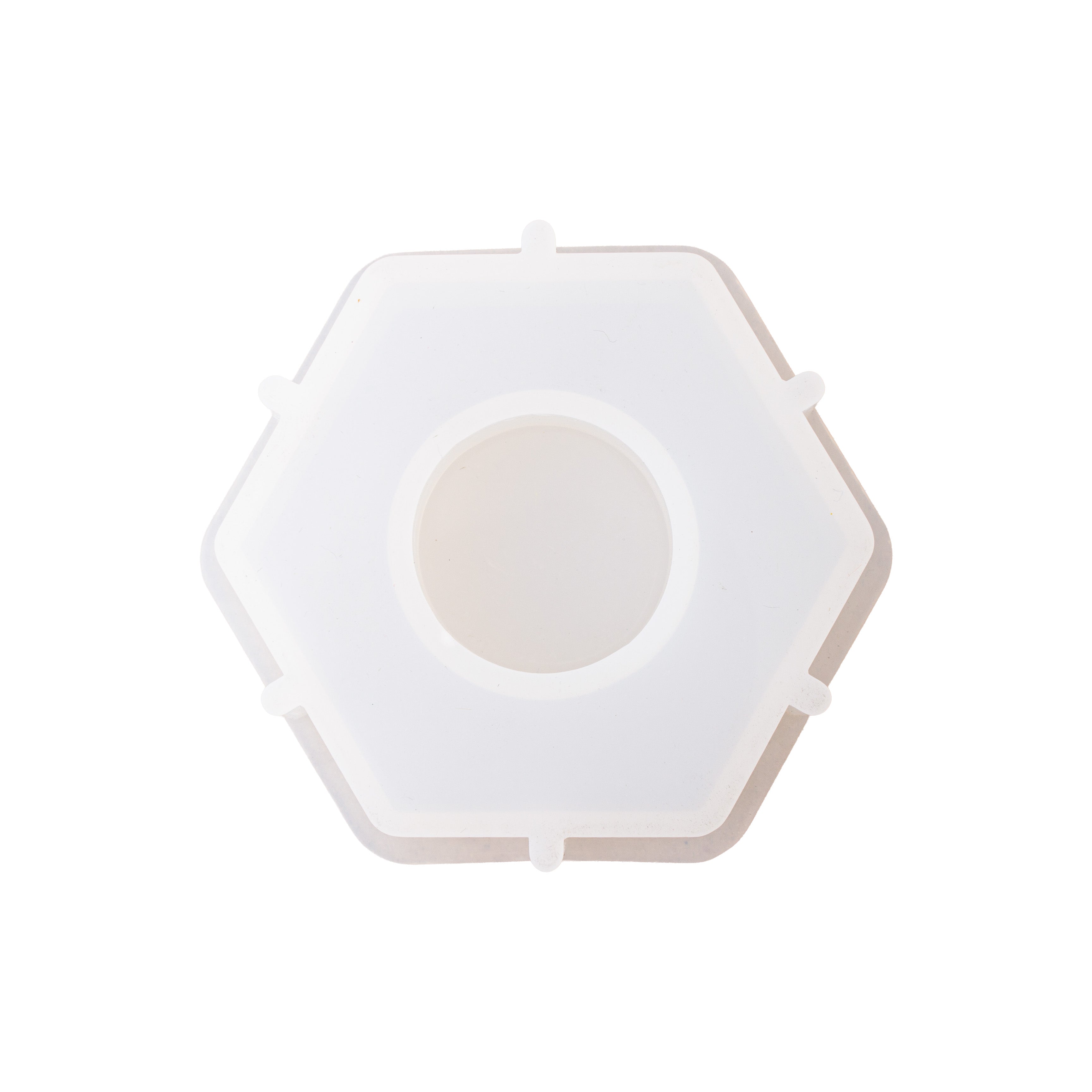 Silicone Mould Tealight Holder Hexagon L8 X W7cm 1pc