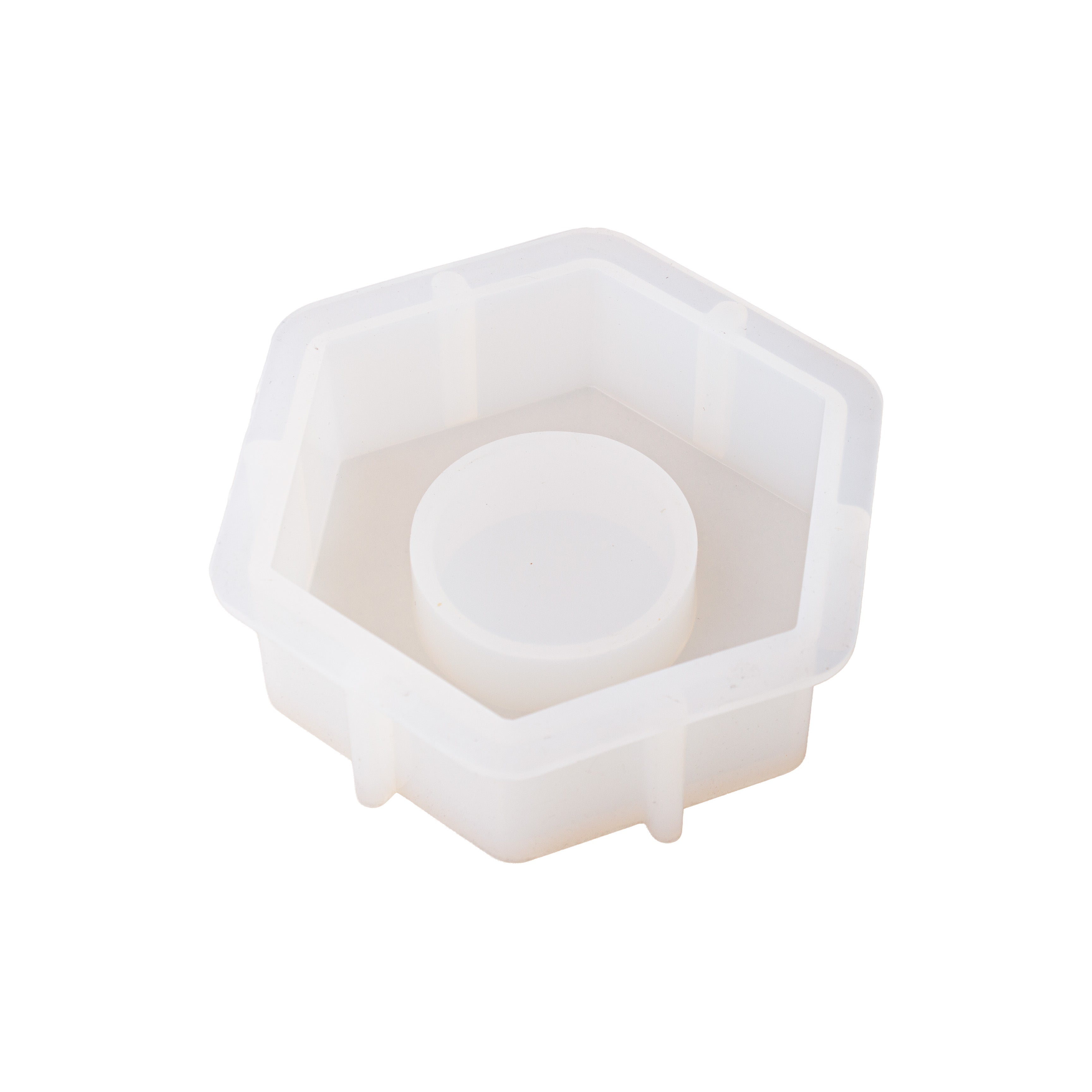 Silicone Mould Tealight Holder Hexagon L8 X W7cm 1pc