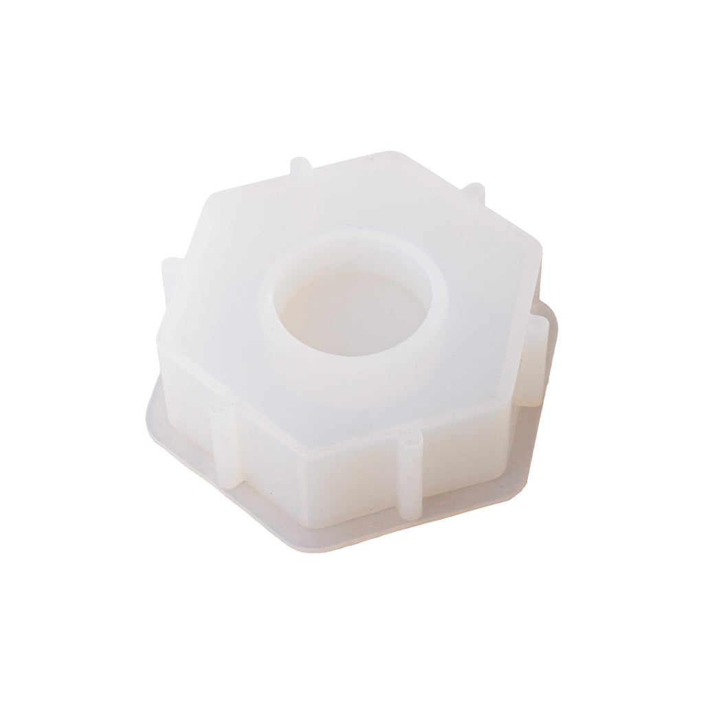 Silicone Mould Tealight Holder Hexagon L8 X W7cm 1pc