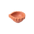 Handmade Terracotta Diya Mini Scalloped Border 1pc