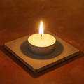 MDF Decorable Tea Light Holder Square 4 X 4inch 5.5mm Thick 1pc (without candle)