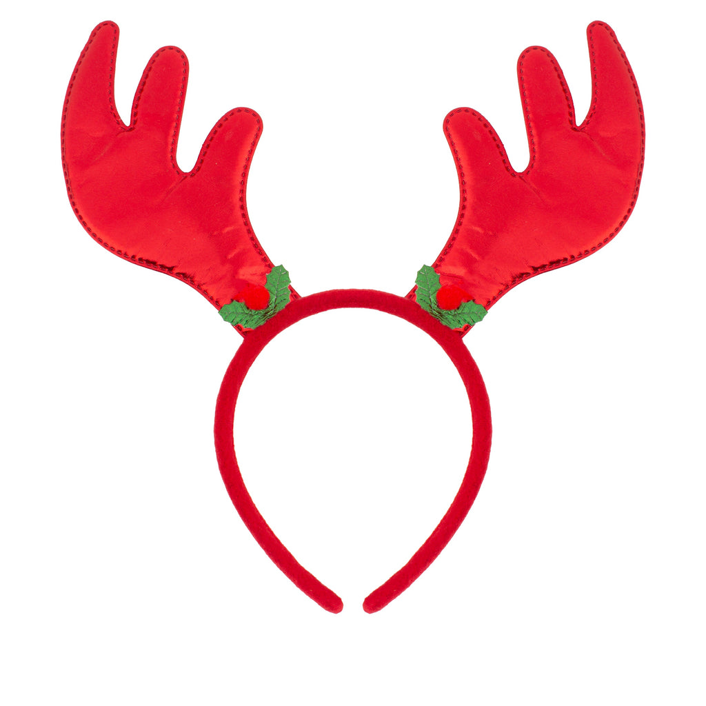 Christmas Reindeer Holly Berry Hair band Red 1pc