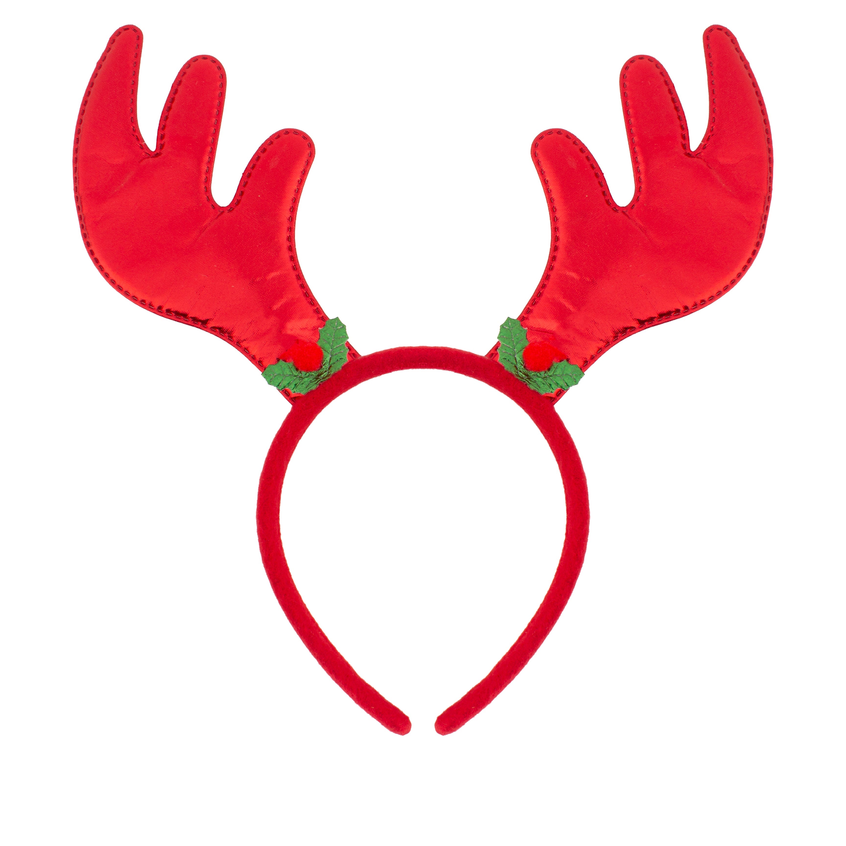 Christmas Reindeer Holly Berry Hair band Red 1pc
