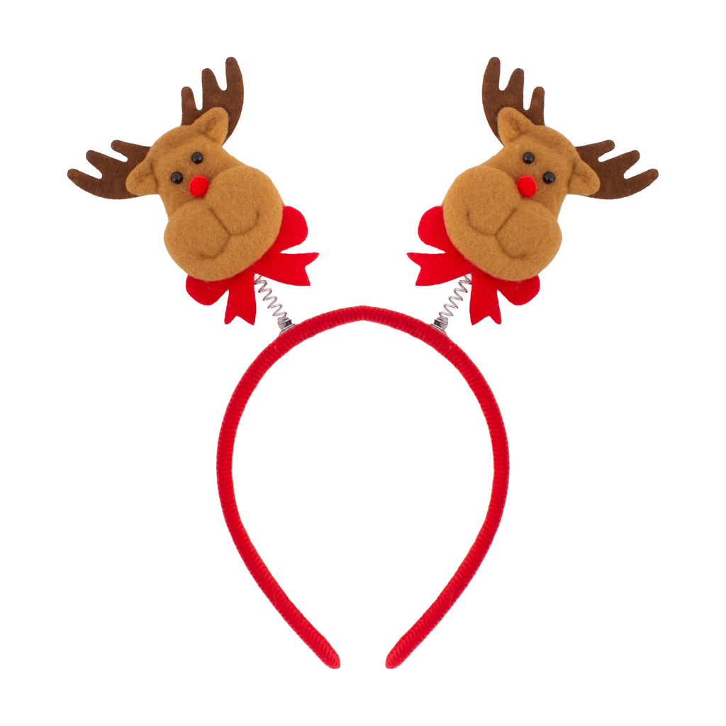 Christmas Reindeer Hairband Red 1pc