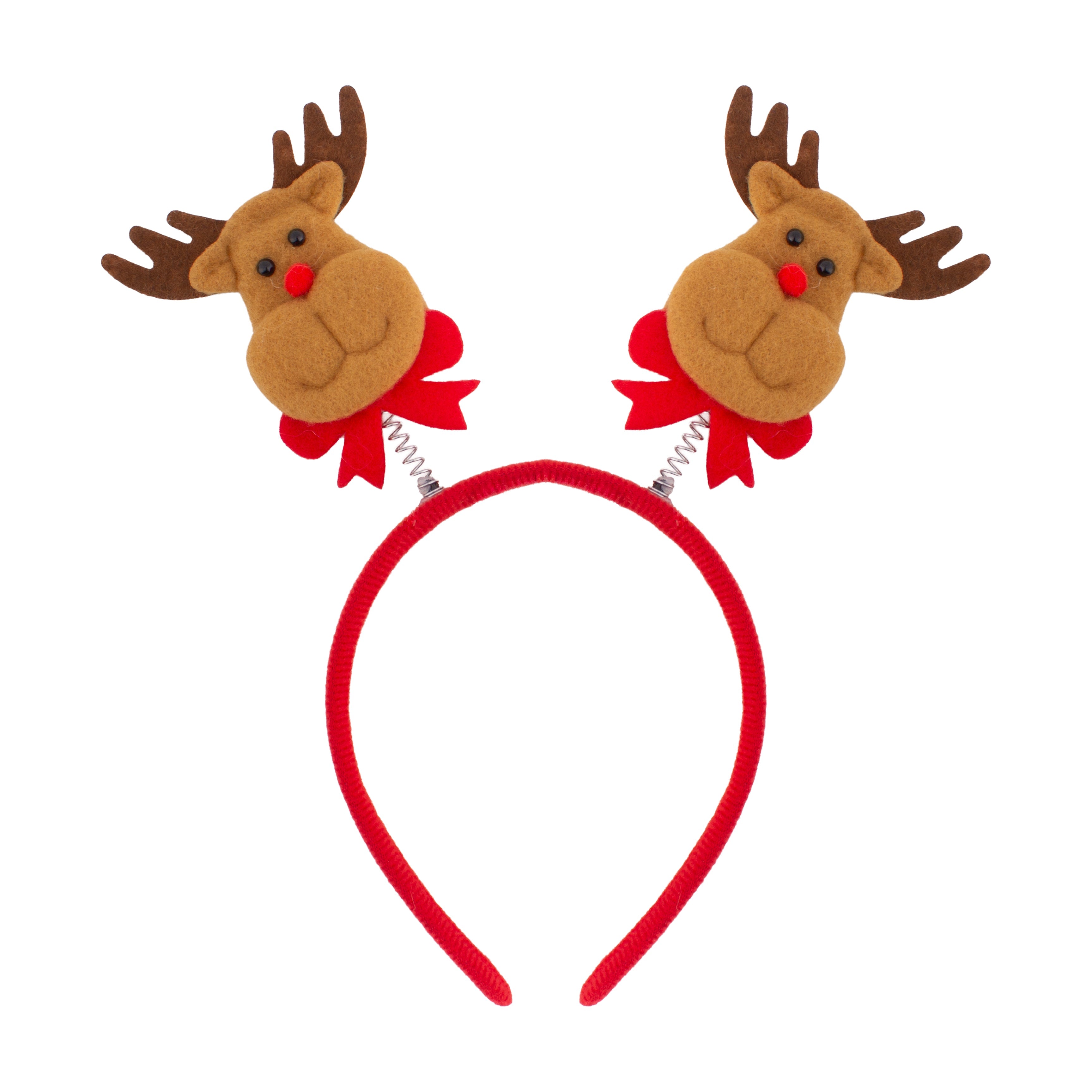 Christmas Reindeer Hairband Red 1pc