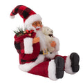 Christmas Figurine Doll Santa Claus with Teddy Bear 16inch 1pc