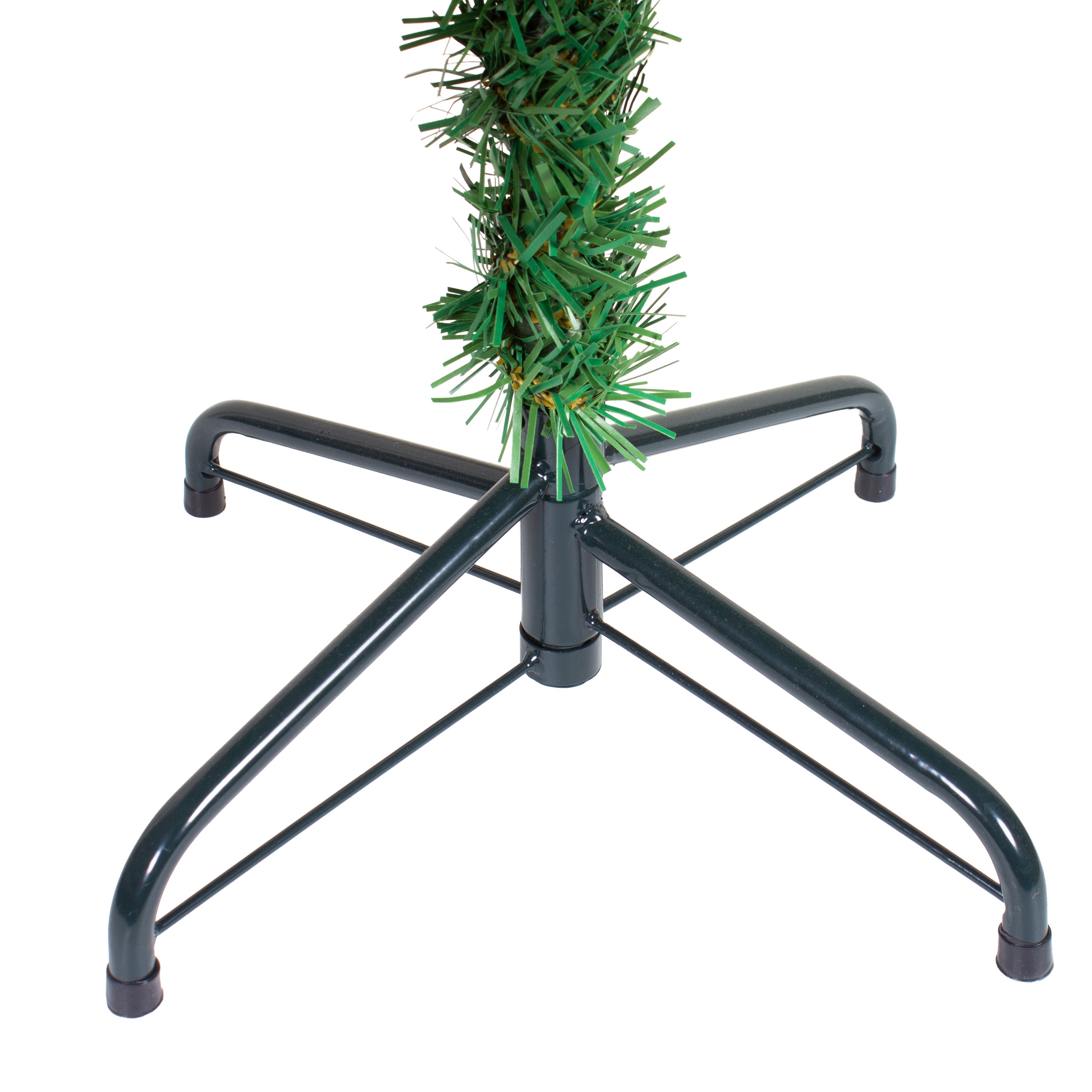 Frosted Christmas Tree with Metal Stand & Pine Cones 4 Ft (120cm) 1pc Box