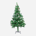 Frosted Christmas Tree with Metal Stand & Pine Cones 6 Ft (180cm) 1pc Box