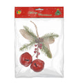 Christmas Hanging Decoration Holly Berries with Nutbells 8inch 1pc