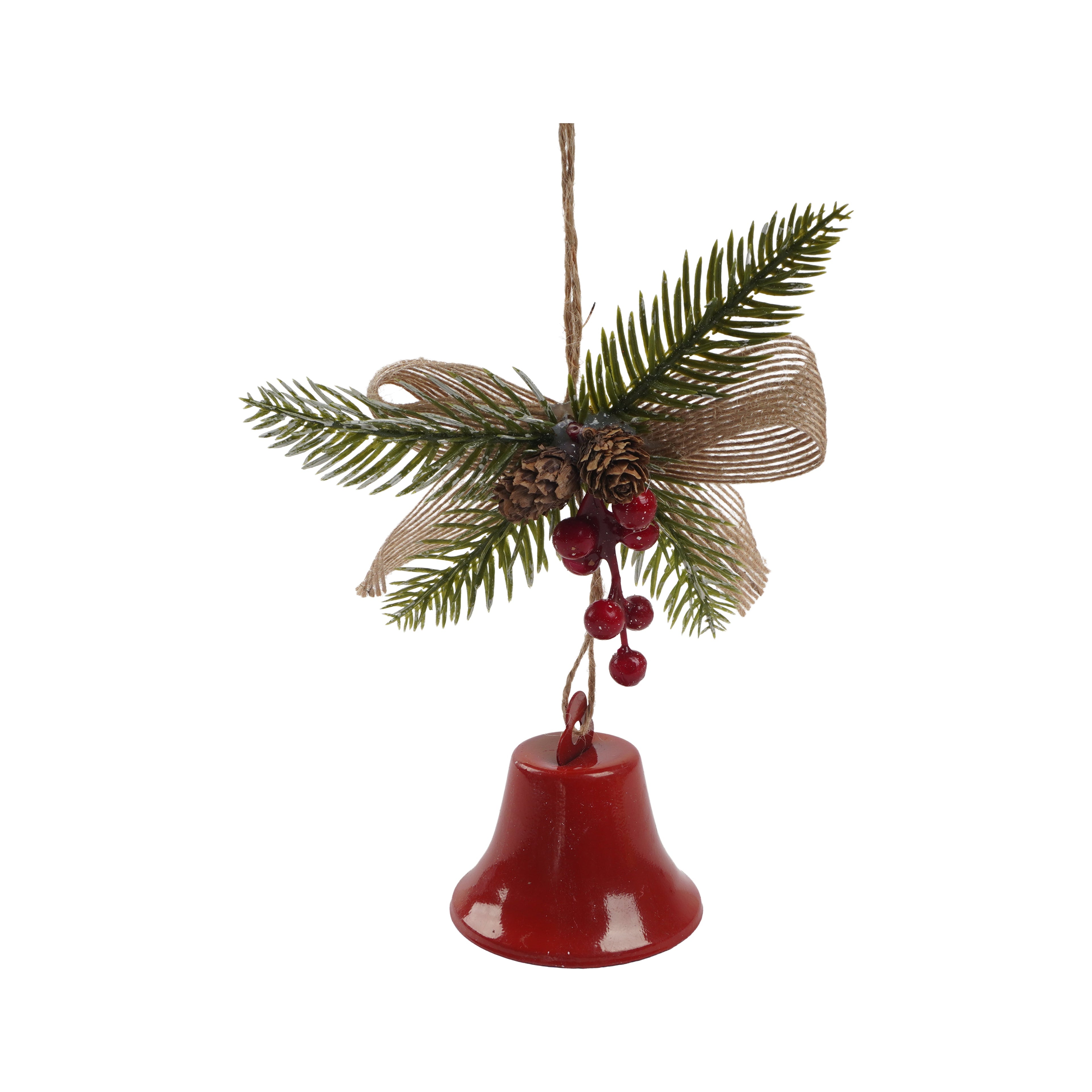 Christmas Hanging Decoration Holly Berries with Bell 9inch 1pc