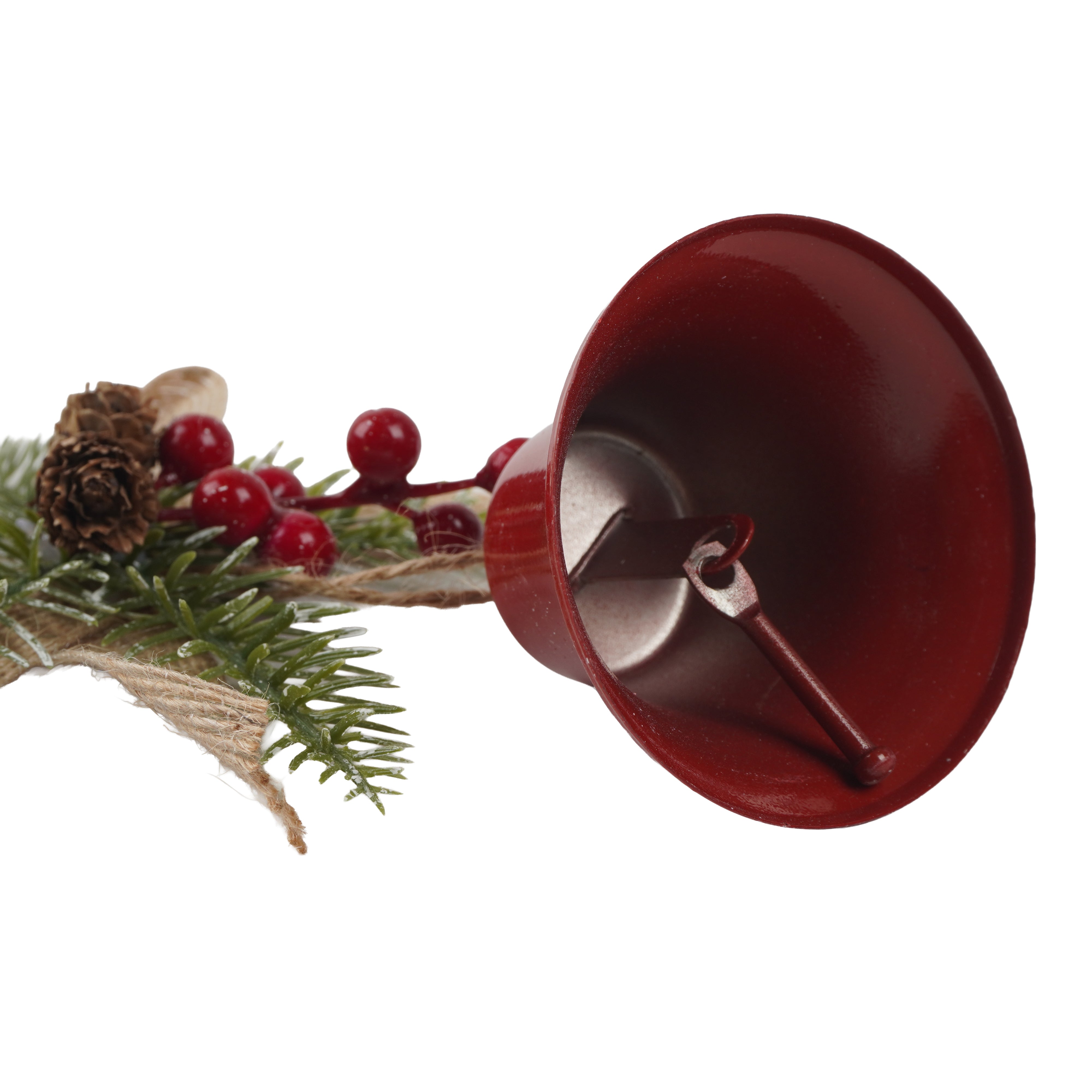 Christmas Hanging Decoration Holly Berries with Bell 9inch 1pc