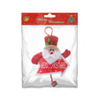 Christmas Hanging Santa with Merry Christmas Sign 9inch 1pc