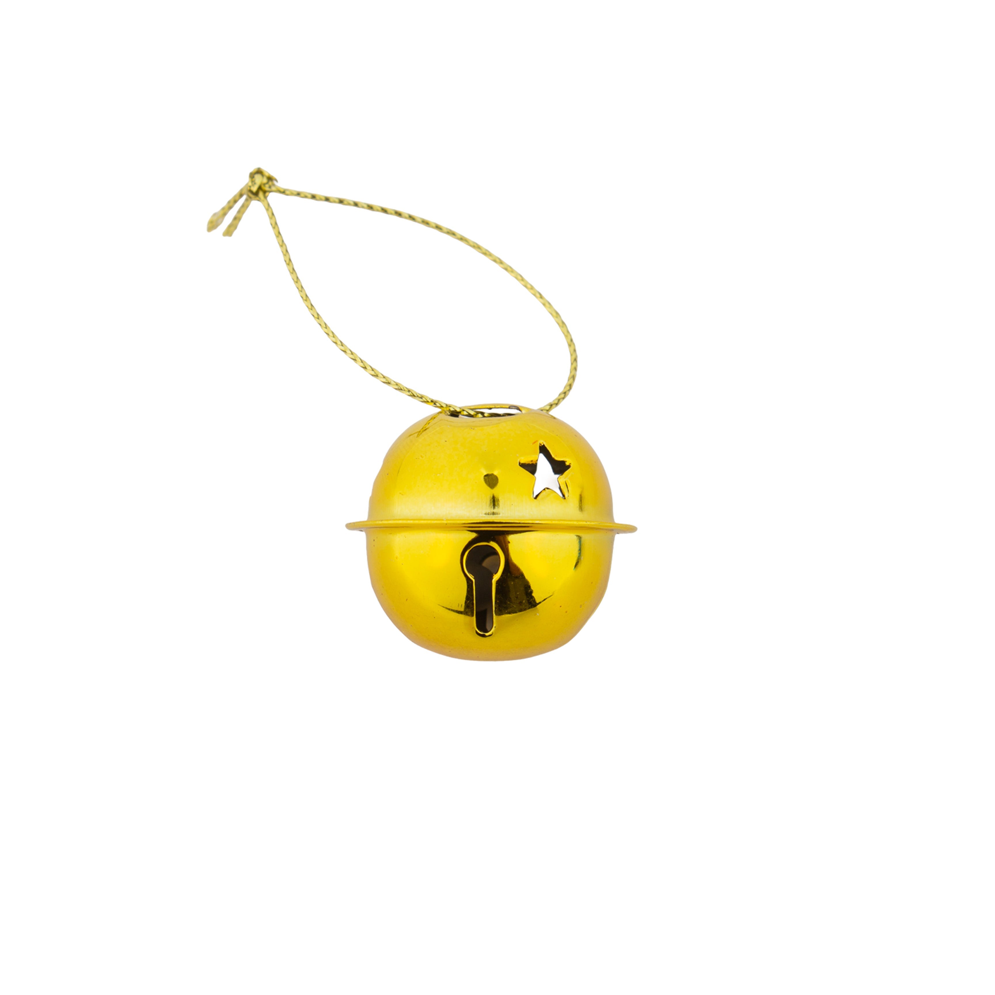 Christmas Hanging Metal Bells 9pc