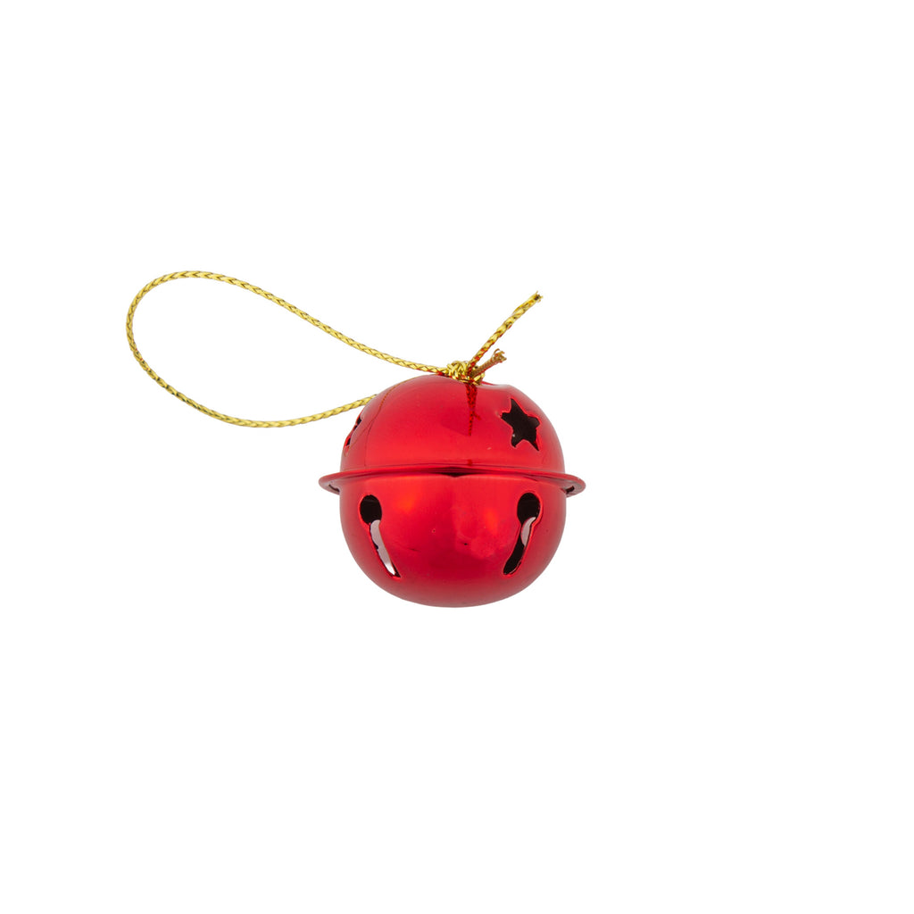 Christmas Hanging Metal Bells 9pc