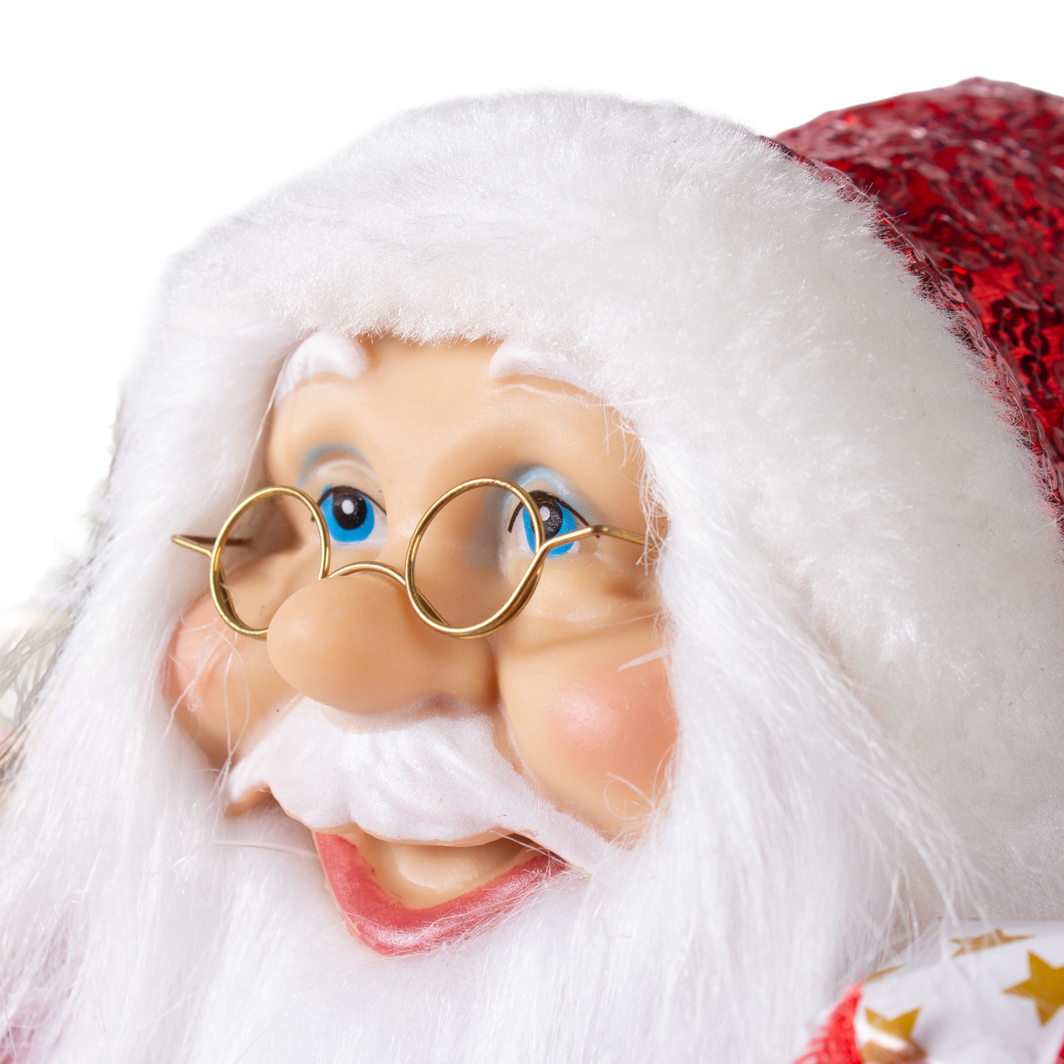 Christmas Santa Claus Figurine with Bag of Gifts 45cm 1pc