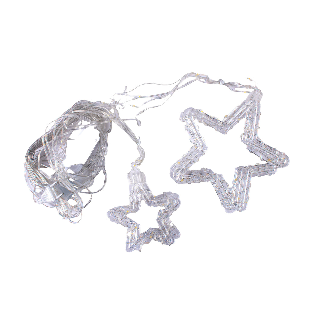 Christmas Light Up Star Multicolour 10pc 3mt