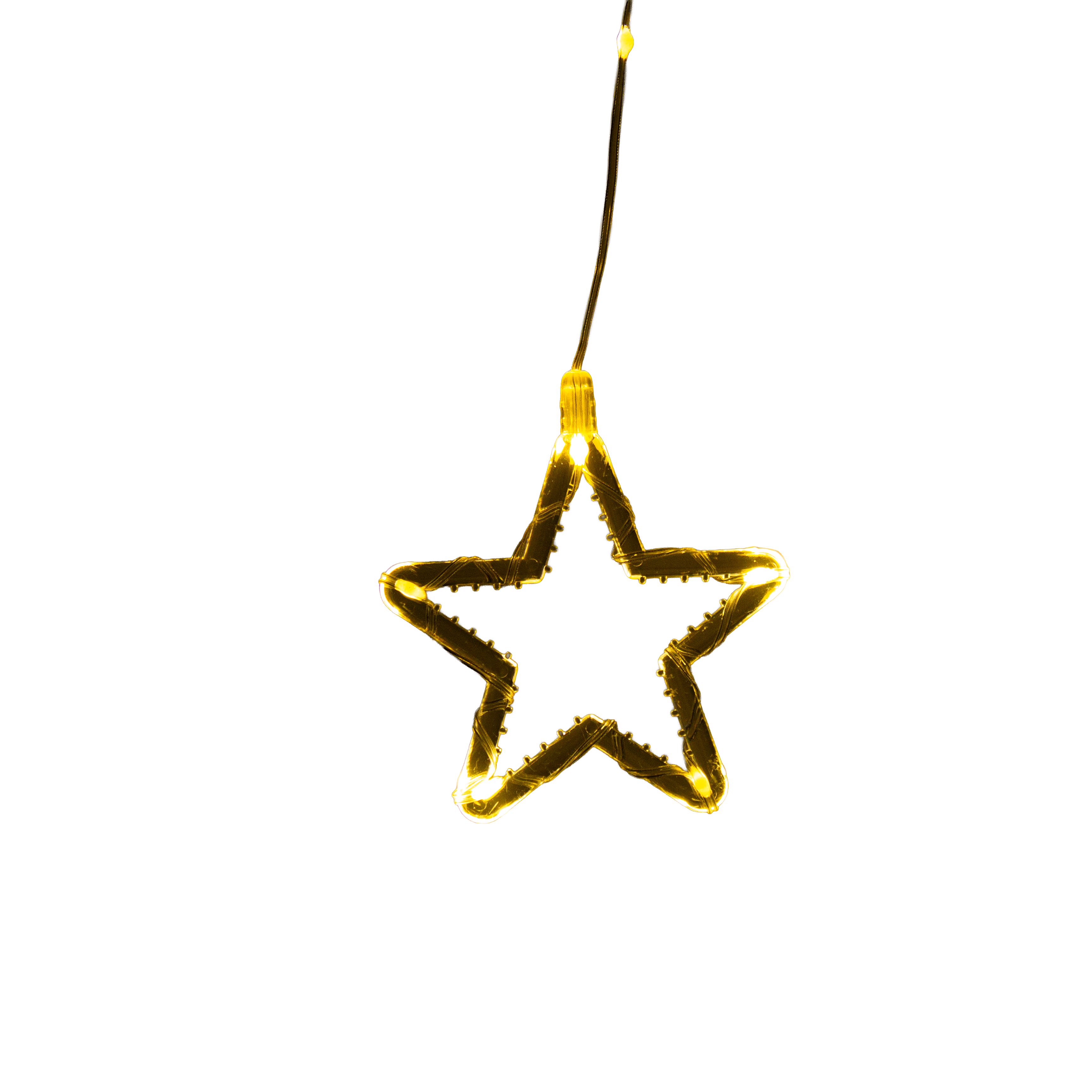 Christmas Light Up Star Multicolour 10pc 3mt