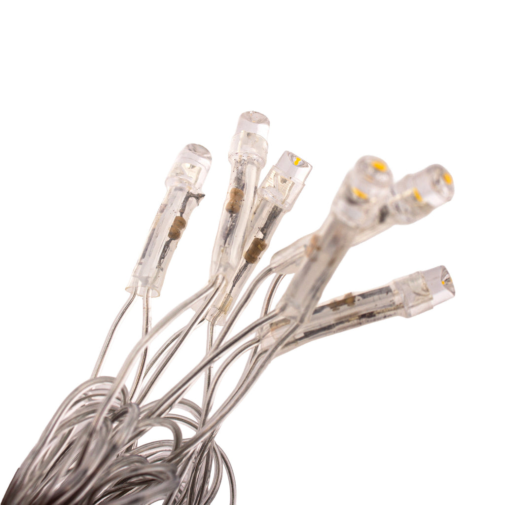LED Light Up 8 mode Warm Colour 100pc 8mt