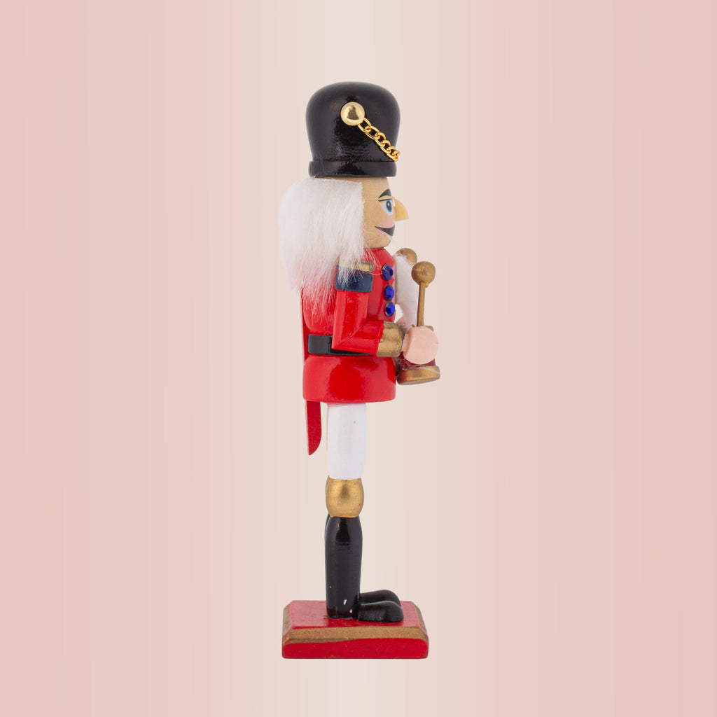Nutcracker Drummer Red 7inch X 2inch 1pc Box