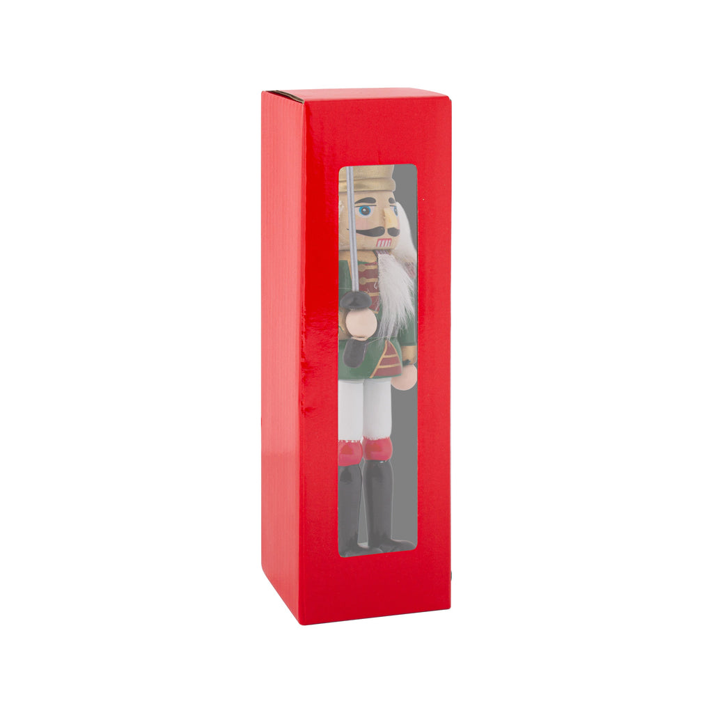 Nutcracker Soldier Ornament Green 7inch X 2inch 1pc Box